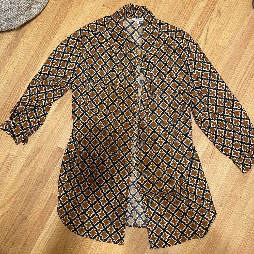 Abstract Button Down Shirt